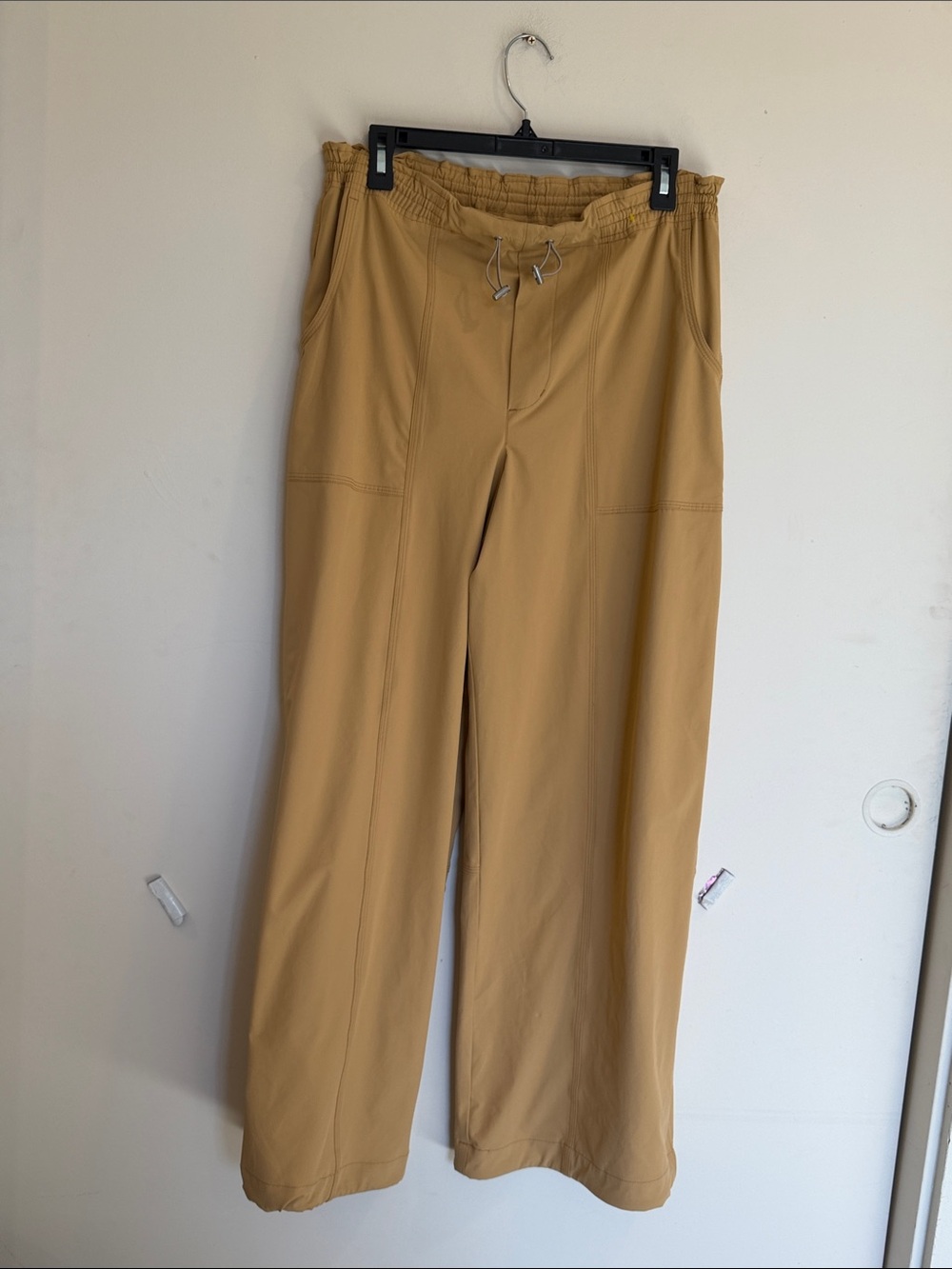Anthropologie High-Rise Wide-Leg Pants in Mustard Yellow - Picture 4 of 9